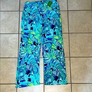 Lilly Pulitzer Bright Navy Beach Palazzo Pants NWT size m